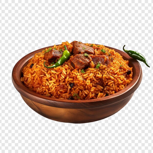 Jollof isolated on transparent background