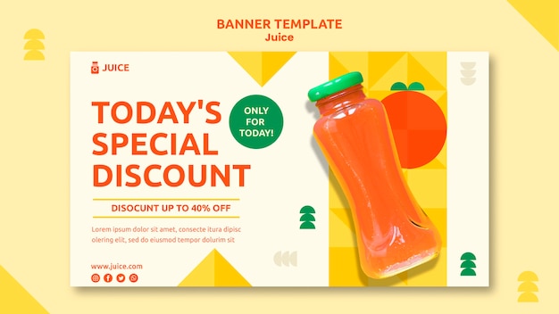 Free PSD juice banner template