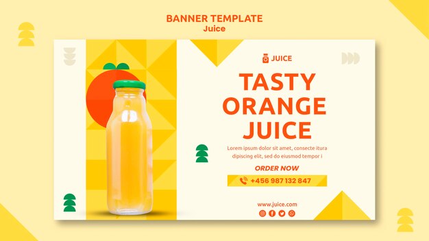 Juice banner template