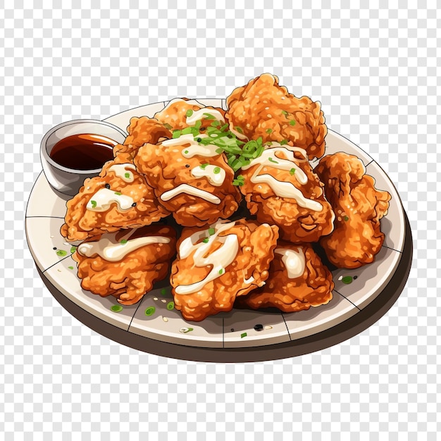 Free PSD karaage isolated on transparent background