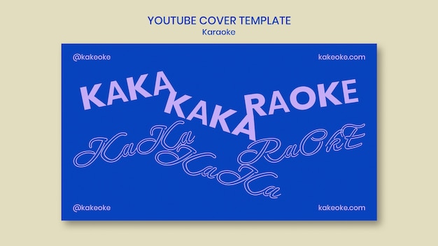 Karaoke party youtube cover template