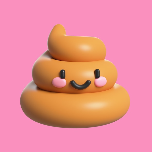 Free PSD kawaii 3d object icon