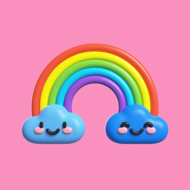 Free PSD kawaii 3d object icon