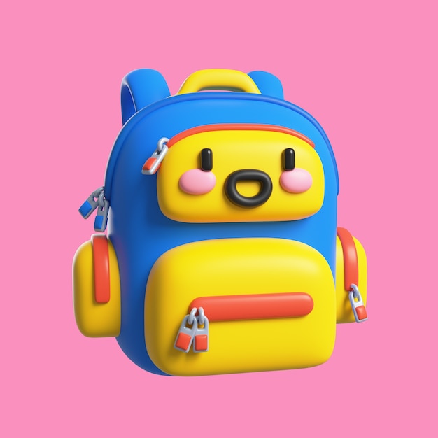 Free PSD kawaii 3d object icon