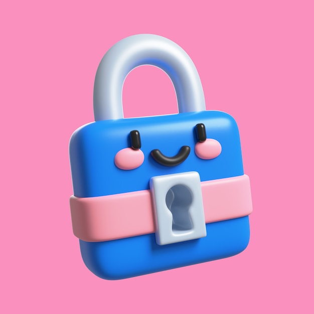 Free PSD kawaii 3d object icon