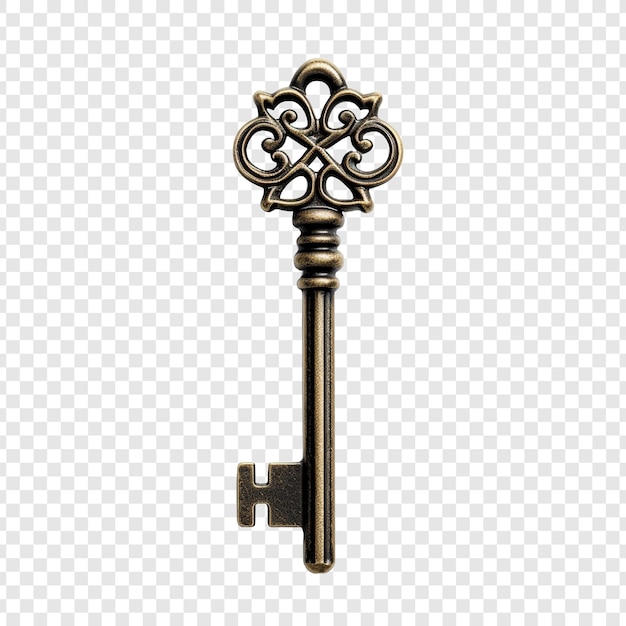 Key isolated on transparent background