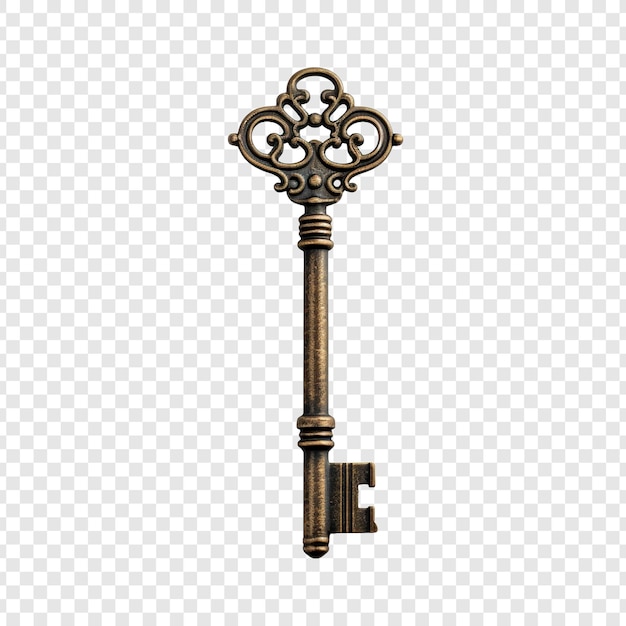 Key isolated on transparent background