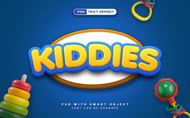 Kiddies 3D Text Effect