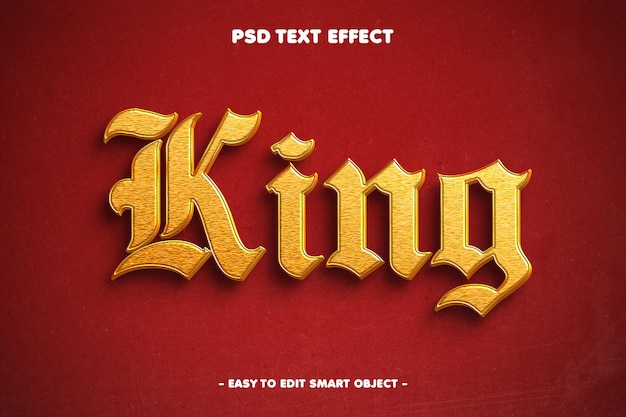 King text effect