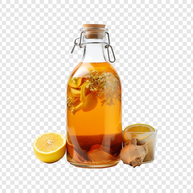 Free PSD kombucha isolated on transparent background