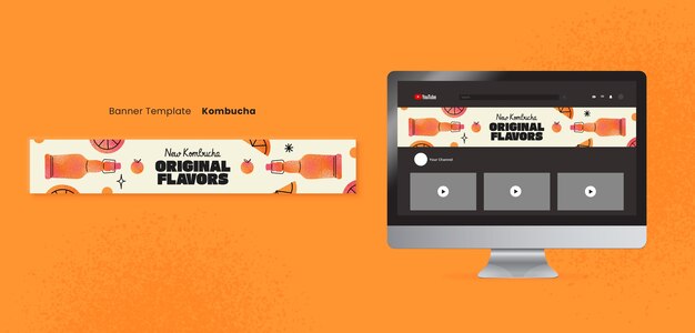 Kombucha template design