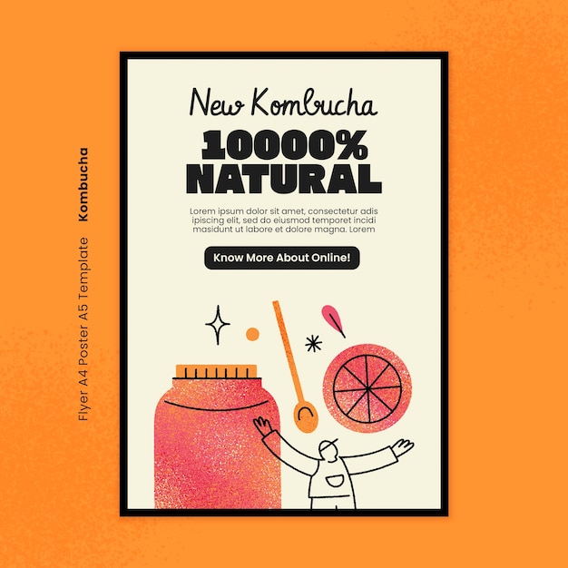 Kombucha template design