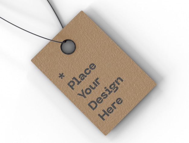 Label price tag mockup