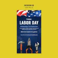 Free PSD labor day celebration template