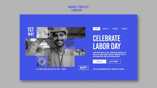 Labor day template  design