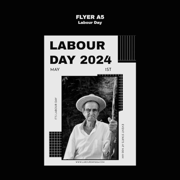 Labour day celebration  poster template