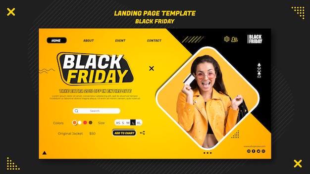 Landing page for black friday clearance