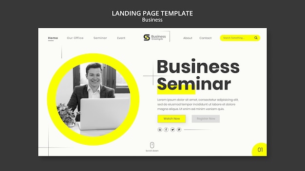 Landing page business template design