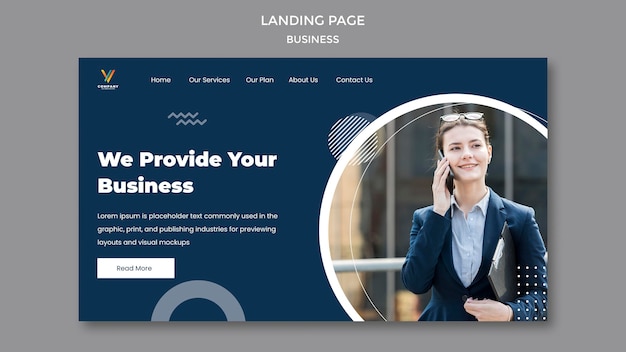 Landing page template for digital marketing agency