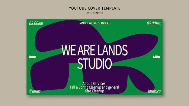 Free PSD landscaping template design