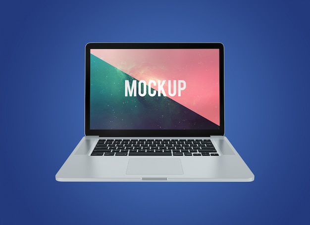 Free PSD laptop mock up design