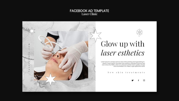 Free PSD laser clinic facebook template