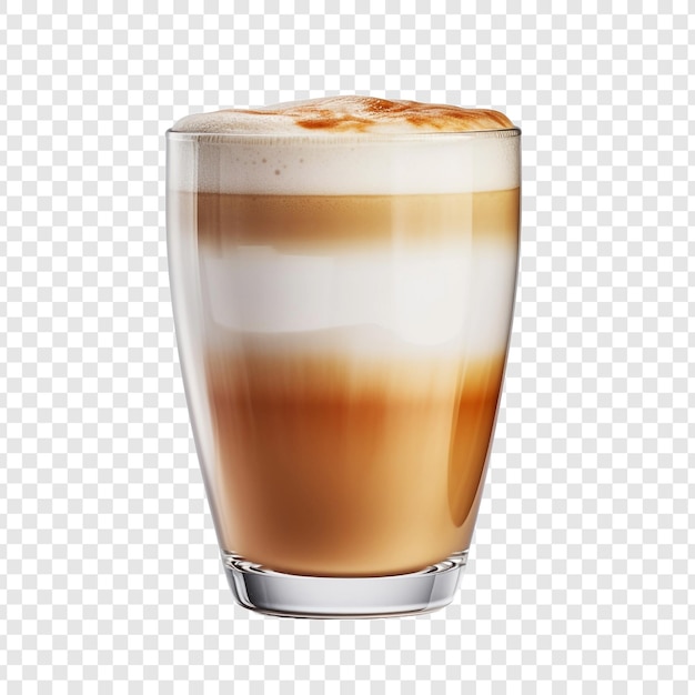 Latte isolated on transparent background