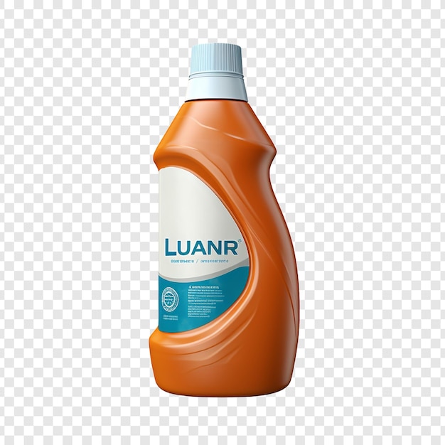 Free PSD laundry detergent bottle isolated on transparent background