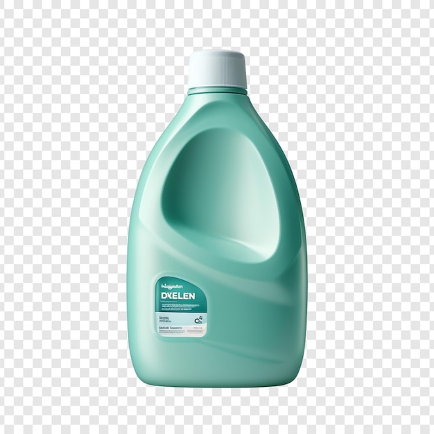 Free PSD laundry detergent bottle isolated on transparent background