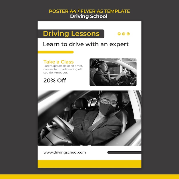 Learn to drive a4 poster