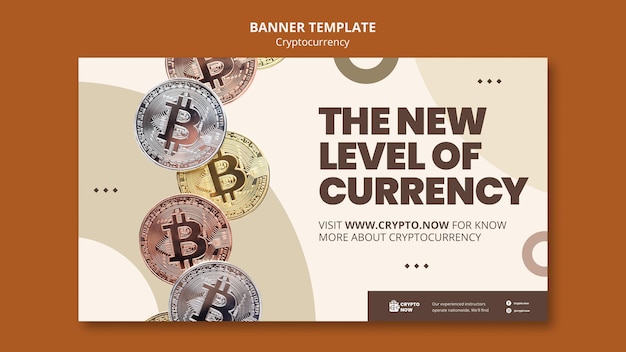 Free PSD learning crypto trading horizontal banner