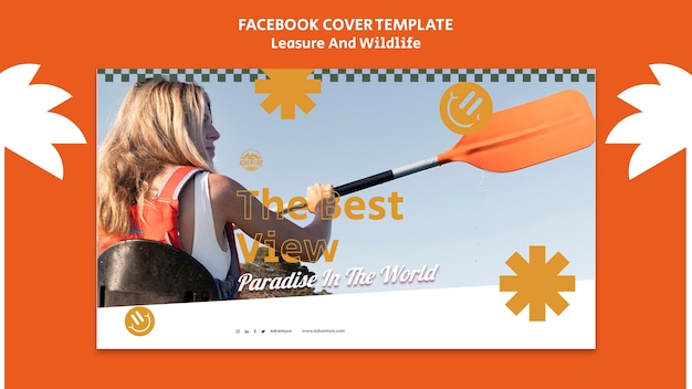 Free PSD leisure and wildlife facebook cover template