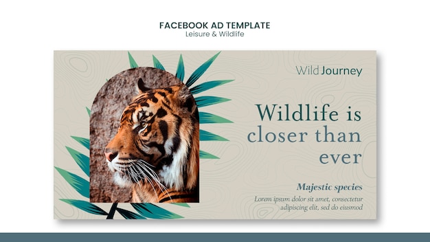 Free PSD leisure and wildlife facebook template