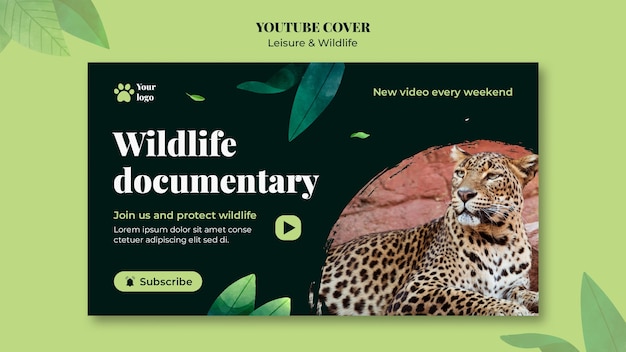 Leisure and wildlife template design