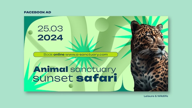 Free PSD leisure and wildlife template design