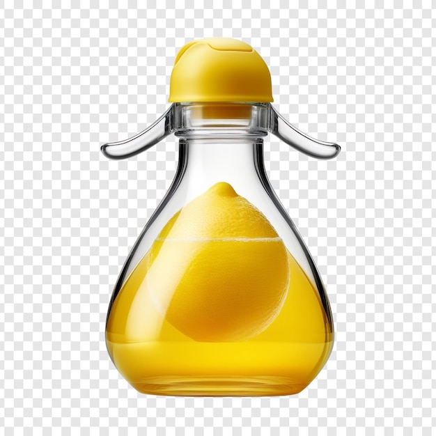 Free PSD lemon juice squeezer bottle isolated on transparent background