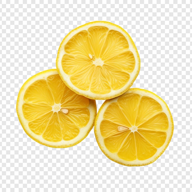 Free PSD lemons dried isolated on transparent background