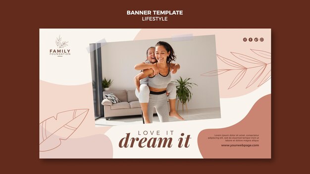 Lifestyle banner template