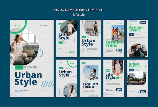 Free PSD lifestyle concept  instagram stories