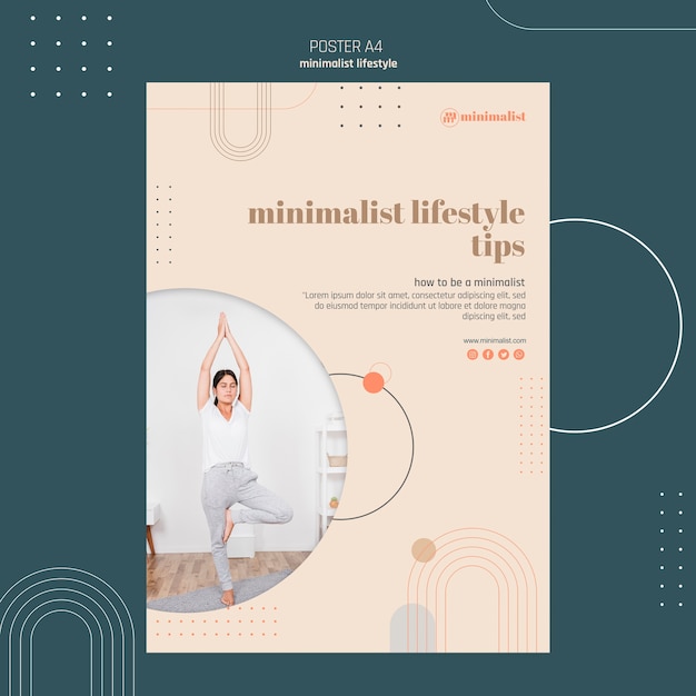 Free PSD lifestyle concept poster design