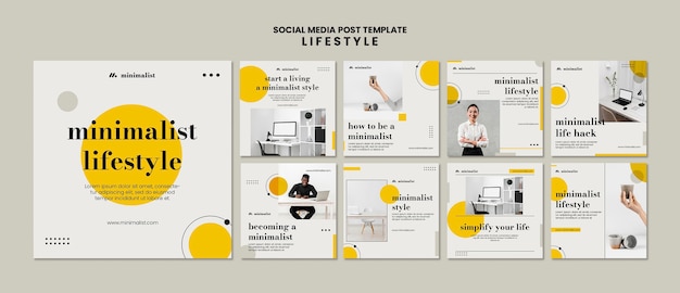 Free PSD lifestyle instagram post design template