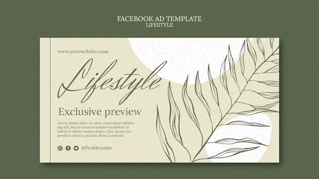 Free PSD lifestyle template design