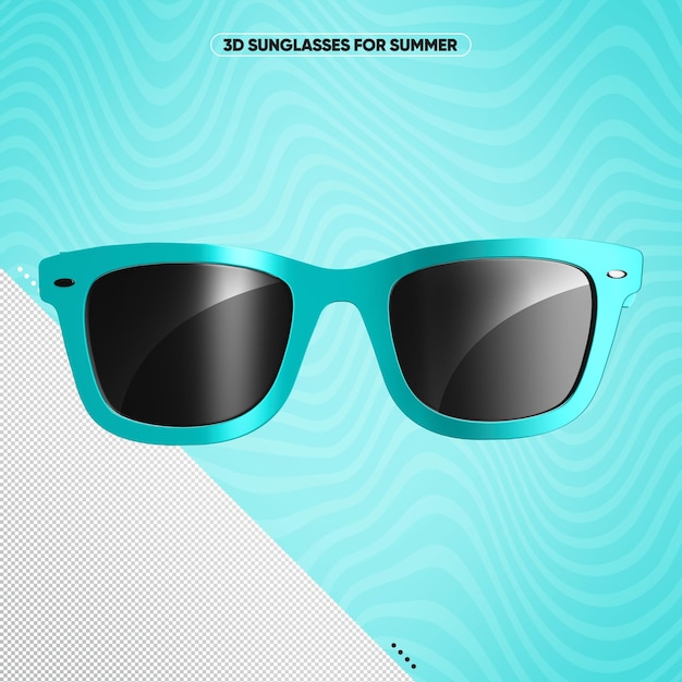 Light blue front sunglasses with black lenses