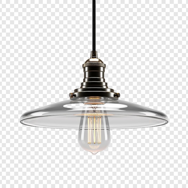 Free PSD light fixture isolated on transparent background