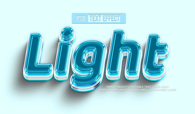 Light Text Style Effect