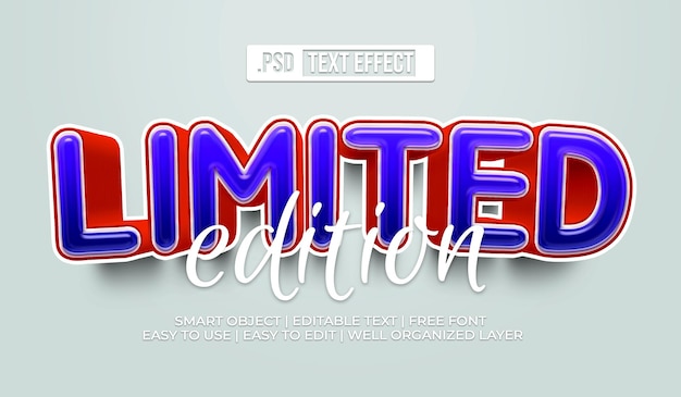 Limited edition Text Style Effect