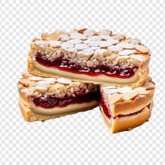 Free PSD linzer torte isolated on transparent background