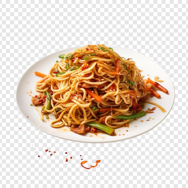 Free PSD lo mein isolated on transparent background