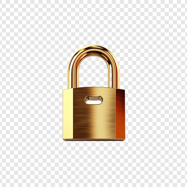 Lock isolated on transparent background