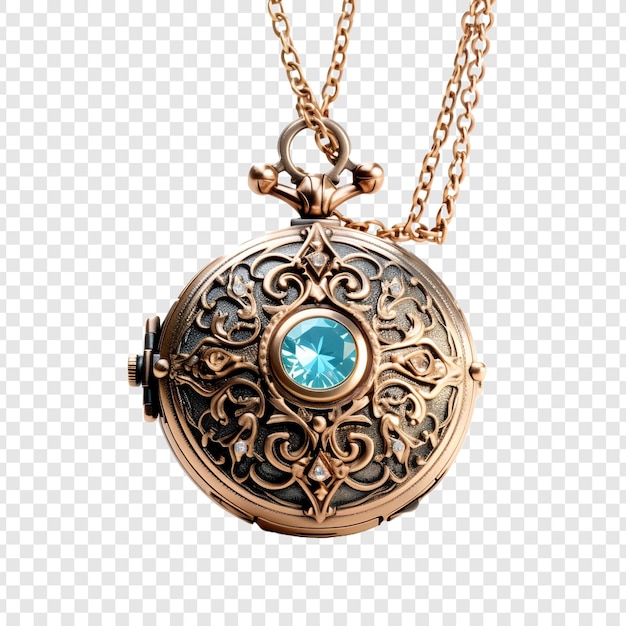 Free PSD locket isolated on transparent background